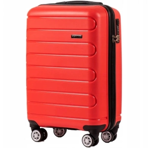 Walizka Czerwona Wings Polipropylen ŚREDNIA 66cm   