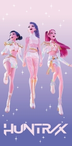 Ręcznik Plażowy Kąpielowy 70x140 K-Pop Demon Hunters Stars
