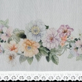 Zazdrostka Flowery 30x150 biała / fioletowa w kwiaty Tunel