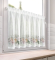 Zazdrostka Flowery 60x150 biała / fioletowa w kwiaty Tunel 