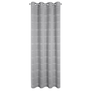 Firana gotowa 140x250 ARKADIA na przelotkach srebrna