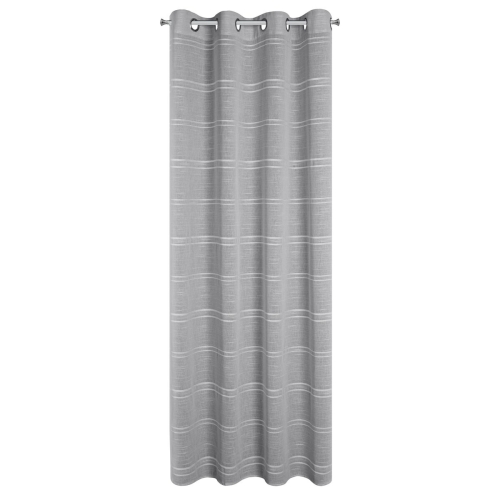 Firana gotowa 140x250 ARKADIA na przelotkach srebrna