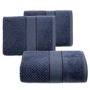 Ręcznik 70x140 Jessi Granatowy Premium bawełna 500g 
