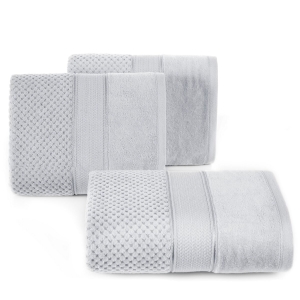Ręcznik 90x150 Jessi Srebrny Premium bawełna 500g  