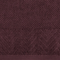 Ręcznik 50x90 Loren Bordowy bawełna 500g   