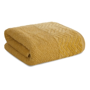 Ręcznik 50x90 Loren Musztardowy bawełna 500g   