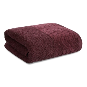 Ręcznik 70x140 Loren Bordowy bawełna 500g   