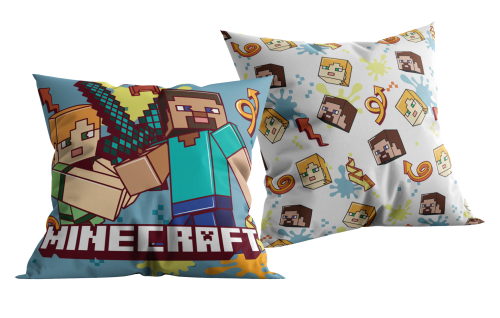 Poduszka 40x40 Minecraft Steve Creeper dwustronna