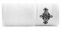 Ręcznik 70x140 Klas haftowany biały Premium bawełna 600gr   