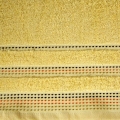 Ręcznik 50x90 Pola Żółty bawełna 500g  
