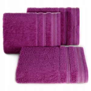 Ręcznik 70x140 Pola Lila/Amarant bawełna 500g 