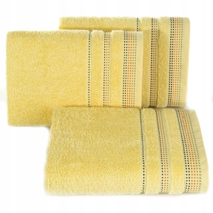 Ręcznik 70x140 Pola Żółty bawełna 500g 