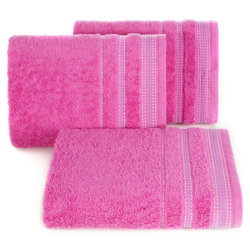 Ręcznik 70x140 Pola Amarantowy bawełna 500g  