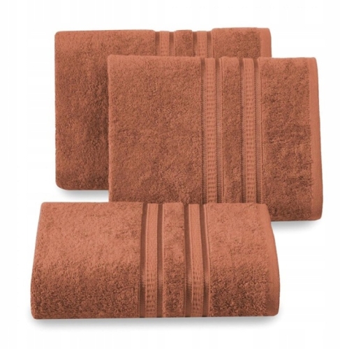 Ręcznik 50x90 Mila Ceglasty bambus + bawełna 500g  