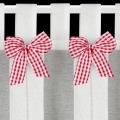 Zazdrostka Polina 40x150 kratka biała + czerwona na szelkach