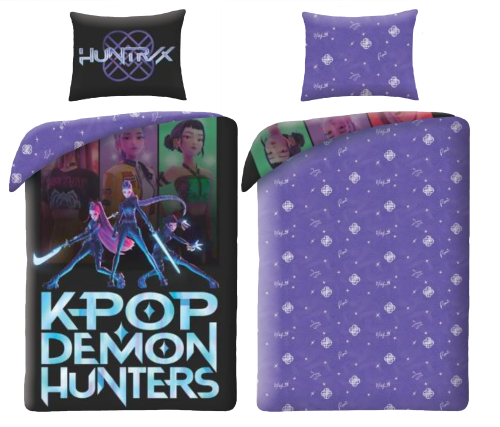 Pościel Młodzieżowa 140x200 Demon Hunters K-Pop HIT 
