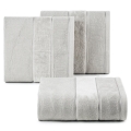 Ręcznik 50x90 Emma srebrny Premium bawełna 500gr