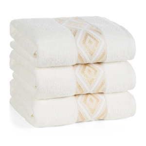 Ręcznik 70x140 Azari kremowy Premium bawełna 500gr  
