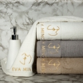 Ręcznik 50x90 Gaja by Eva Minge Bordowy Premium 550gr  