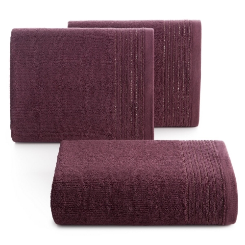 Ręcznik 50x90 Lari burgundowy Premium bawełna 500gr