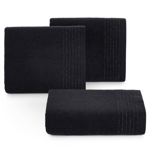 Ręcznik 70x140 Lari czarny Premium bawełna 500gr  