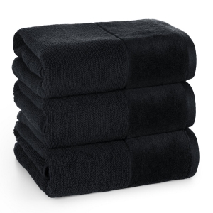Ręcznik 50x90 Fero czarny Premium bawełna 500gr   (1)