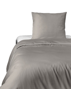 Pościel Pure z Makosatyny bawełnianej 140x200 Beżowa Premium    (1)