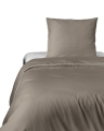 Pościel Pure z Makosatyny bawełnianej 140x200 C. Beżowa Taupe Premium  