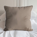 Pościel Pure z Makosatyny bawełnianej 140x200 C. Beżowa Taupe Premium  
