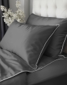 Pościel Pure z Makosatyny bawełnianej 160x200 Szara Premium