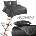 Pościel Pure z Makosatyny bawełnianej 160x200 C.Szara Premium 