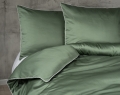 Pościel Pure z Makosatyny bawełnianej 180x200 Zielona Premium 