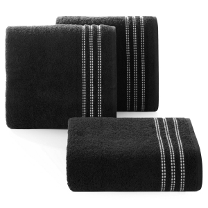 Ręcznik 50x90 SEBA czarny Premium bawełna 480gr