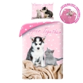 Pościel 140x200 Bawełniana Husky Kotek 