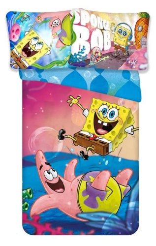 Pościel niemowlęca 100x135 + 40x60 Sponge Bob 