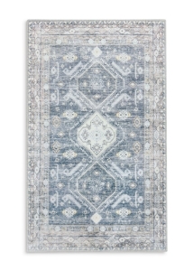 Dywan 50x80 Shine1 Ornament nowoczesny niebieski