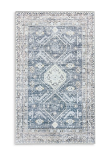 Dywan 50x80 Shine1 Ornament nowoczesny niebieski