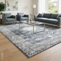 Dywan 80x150 Shine1 Ornament nowoczesny niebieski