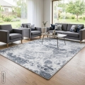 Dywan 50x80 Lili1 Przecierany nowoczesny ciemnoszary/ biały