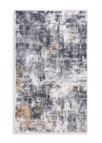 Dywan 80x150 Lili2 Przecierany nowoczesny czarny szary/ biały 