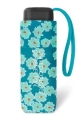 Parasol Benetton Ultra Mini AC wzór kwiatki turkusowy