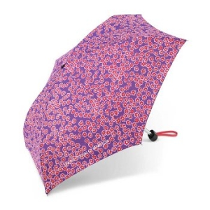 Parasol Benetton Ultra Mini AC wzór kwiatki różowy