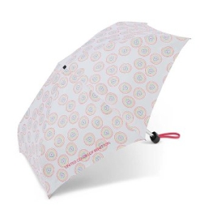 Parasol Benetton Ultra Mini AC Love core white serduszka