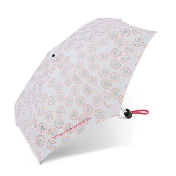 Parasol Benetton Ultra Mini AC Love core white serduszka