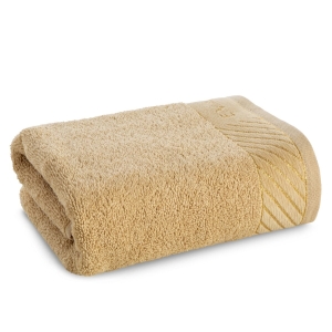 Ręcznik 70x140 Glam by Eva Minge beżowy + złoty Premium 500gr    