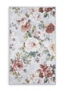 Dywan 50x80 Felice kwiaty nowoczesny szary / rudy (1)