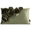 Poszewka Dekoracyjna 30x50 Flores Kwiaty oliwkowa