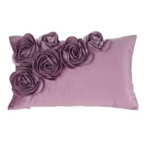 Poszewka Dekoracyjna 35x50 Flores Kwiaty ciemna różowa