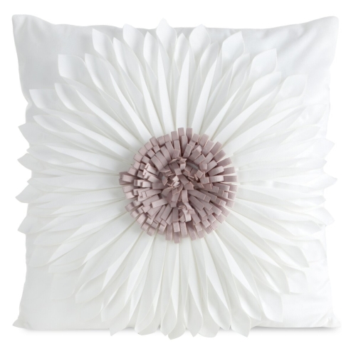 Poszewka Dekoracyjna 45x45 Flores3 Kwiat kremowa / pudrowa
