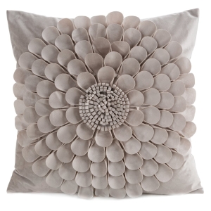 Poszewka Dekoracyjna 45x45 Flores2 Kwiat beżowa 